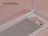 3D Silk Pre-made Lash Fan Trays x 12 Strip Trays