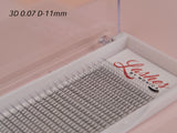 3D Silk Pre-made Lash Fan Trays x 12 Strip Trays