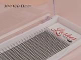 3D Silk Pre-made Lash Fan Trays x 12 Strip Trays