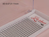 4D Silk Pre-made Lash Fan Trays x 12 Strip Trays