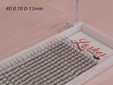 4D Silk Pre-made Lash Fan Trays x 12 Strip Trays